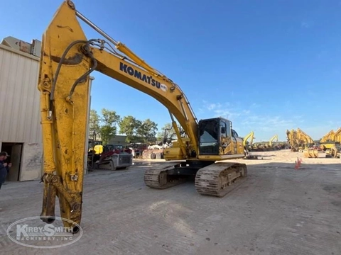 Used Komatsu Excavator in yard